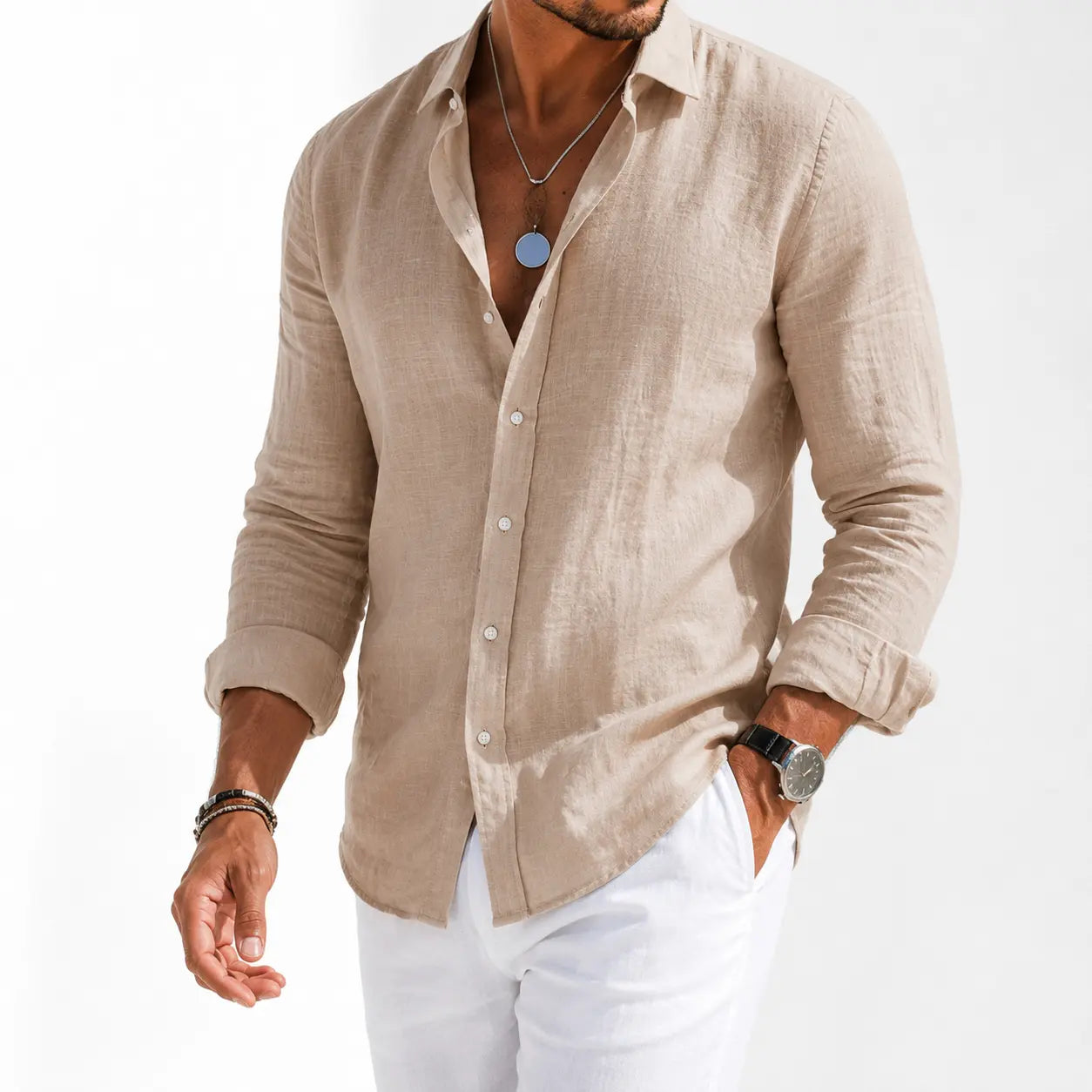 Sirocco Linen Long Sleeve Shirt