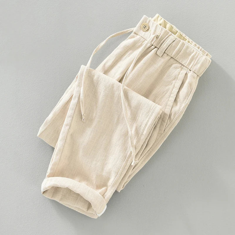 Elliot Cotton-Linen Pants