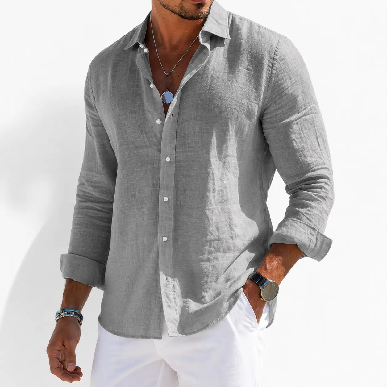 Sirocco Linen Long Sleeve Shirt