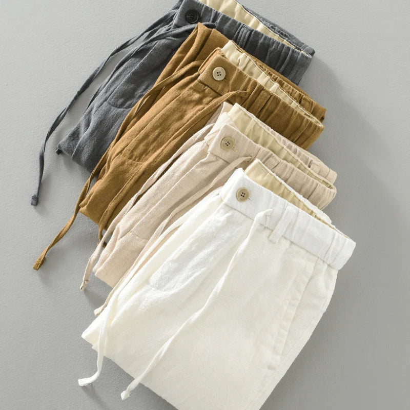 Elliot Cotton-Linen Pants