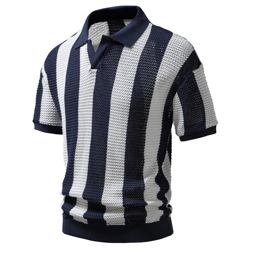 Henry Brook Stripe Polo