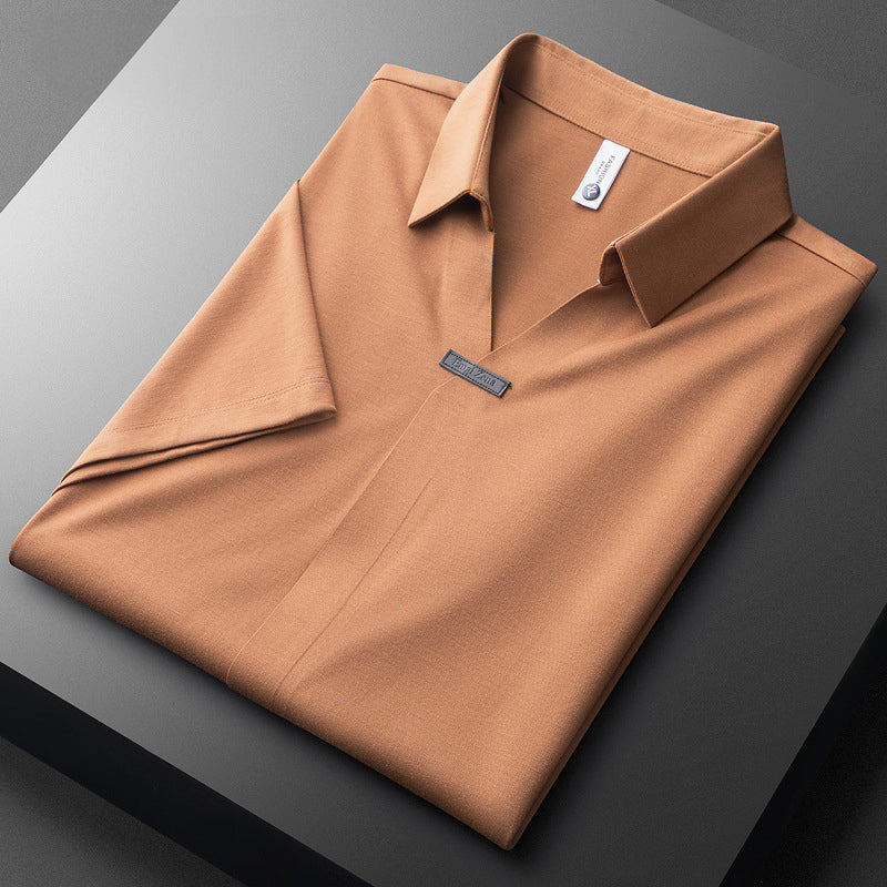 Cornelio Cotton Silk Polo Shirt