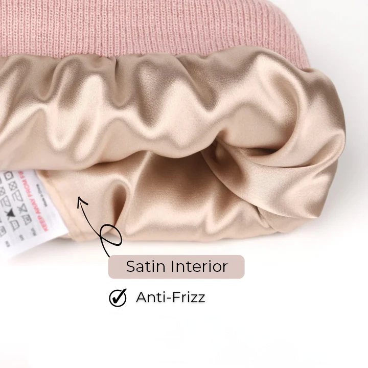 Anti-Frizz Satin Beanie