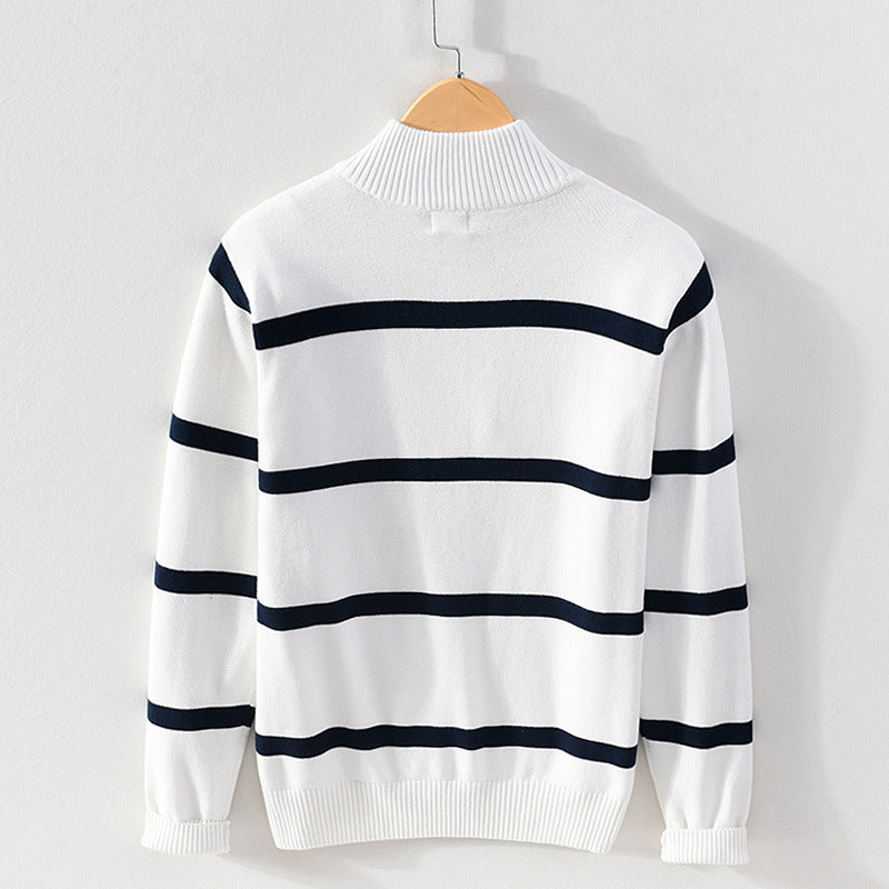 Hiro Cotton Quarter-Zip Sweater