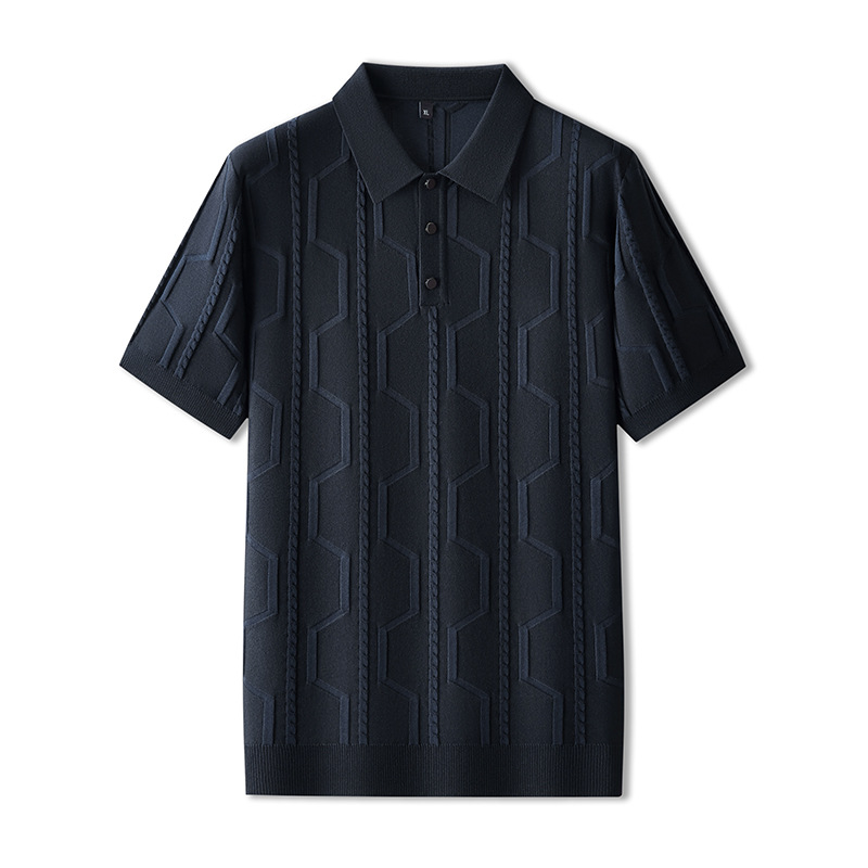 Hensu Jacquard Short Sleeve Polo