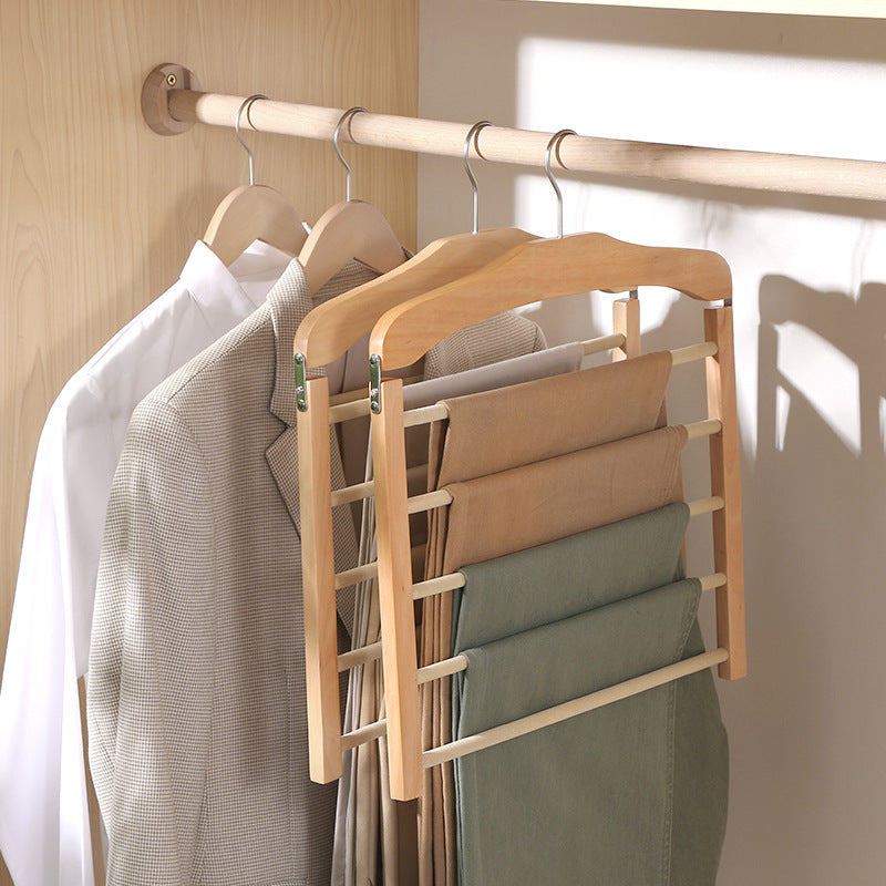 Premium Walnut Wood Multi-Bar Hanger