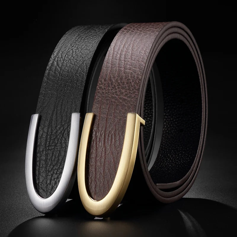 Colton Minimalistic 100% Cowskin Leather Belt