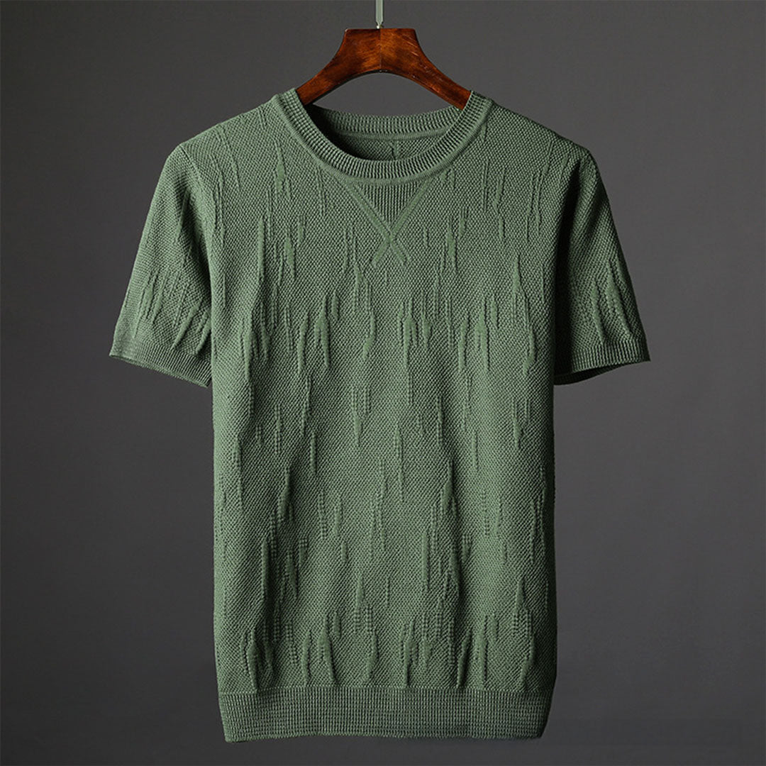 Hensu Textured Cotton T-Shirt
