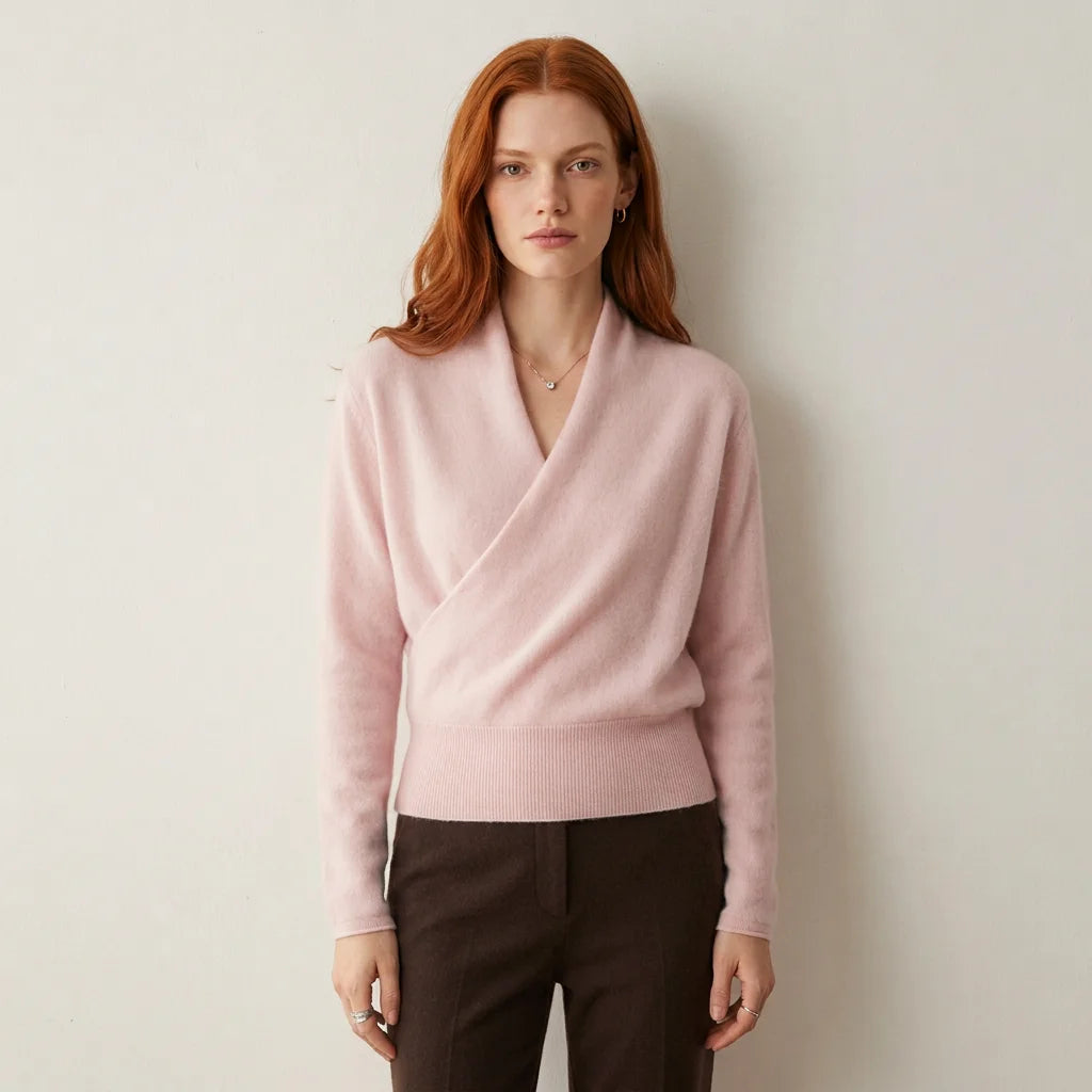 Lori Cashmere Wrap Sweater