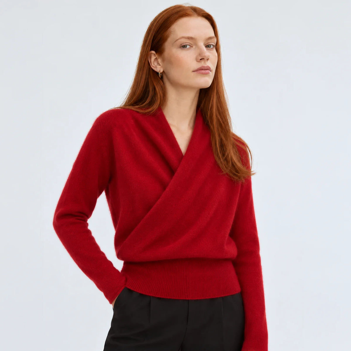 Lori Cashmere Wrap Sweater