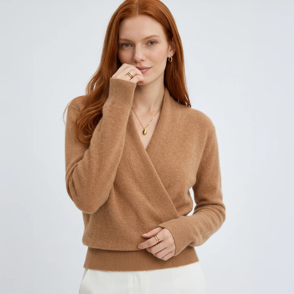 Lori Cashmere Wrap Sweater