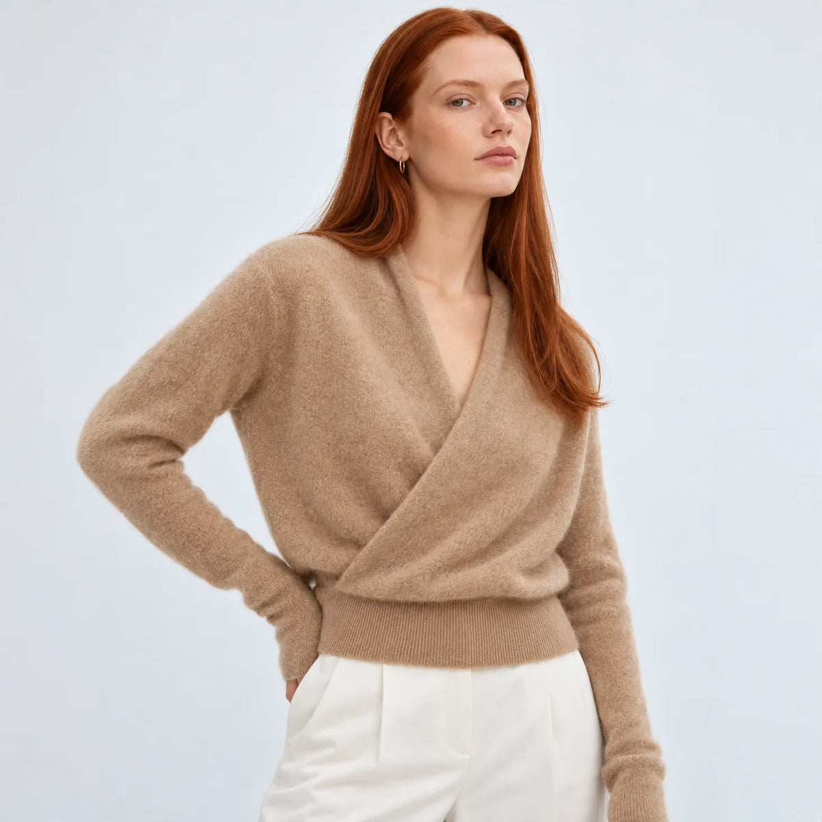 Lori Cashmere Wrap Sweater
