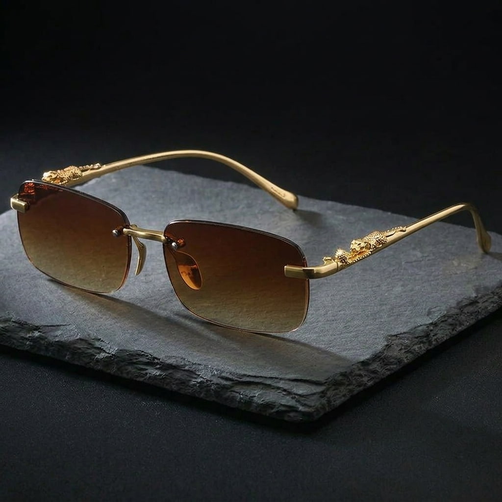 Panthère Rimless Sunglasses