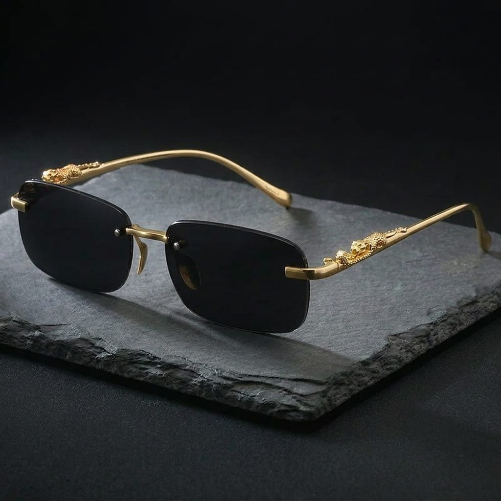 Panthère Rimless Sunglasses