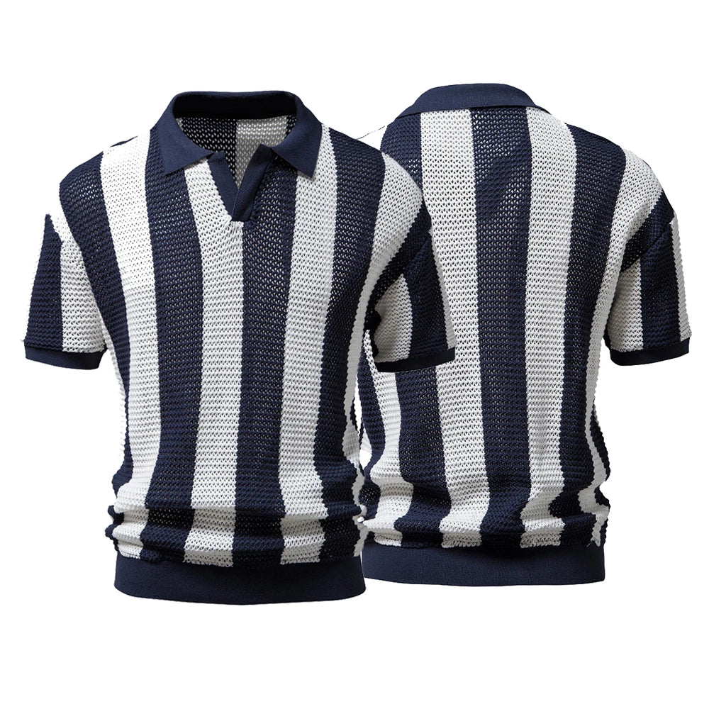 Henry Brook Stripe Polo