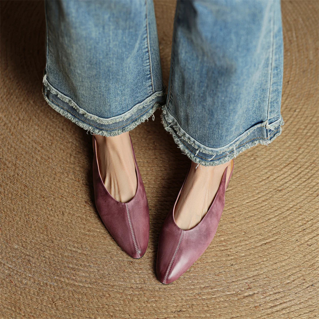 Amelie Genuine Leather Slingback