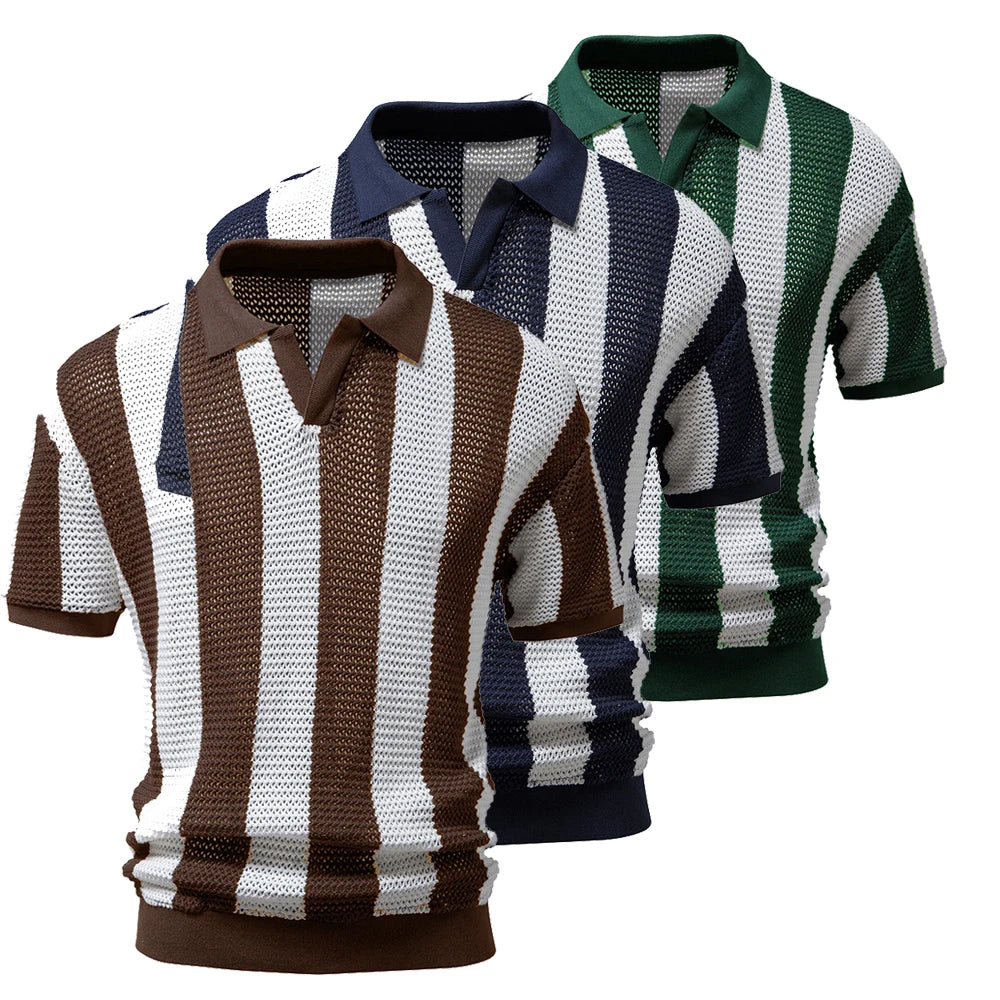 Henry Brook Stripe Polo