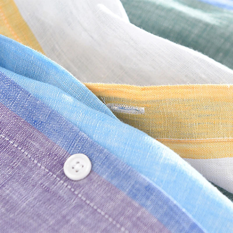 Oliver Romano 100% Linen Long Sleeve Shirt