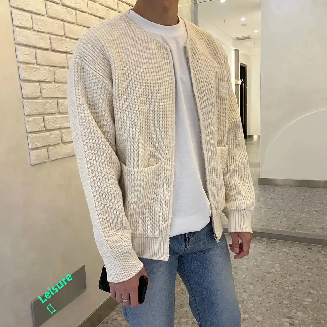 Lyndon Crew Knit Cardigan