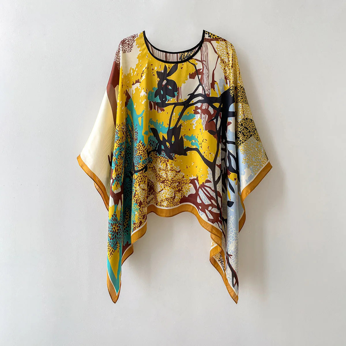 Sunset Breeze Silk Shawl