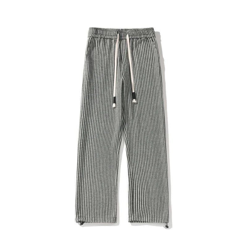 Sutton Herringbone Wide-Leg Pants