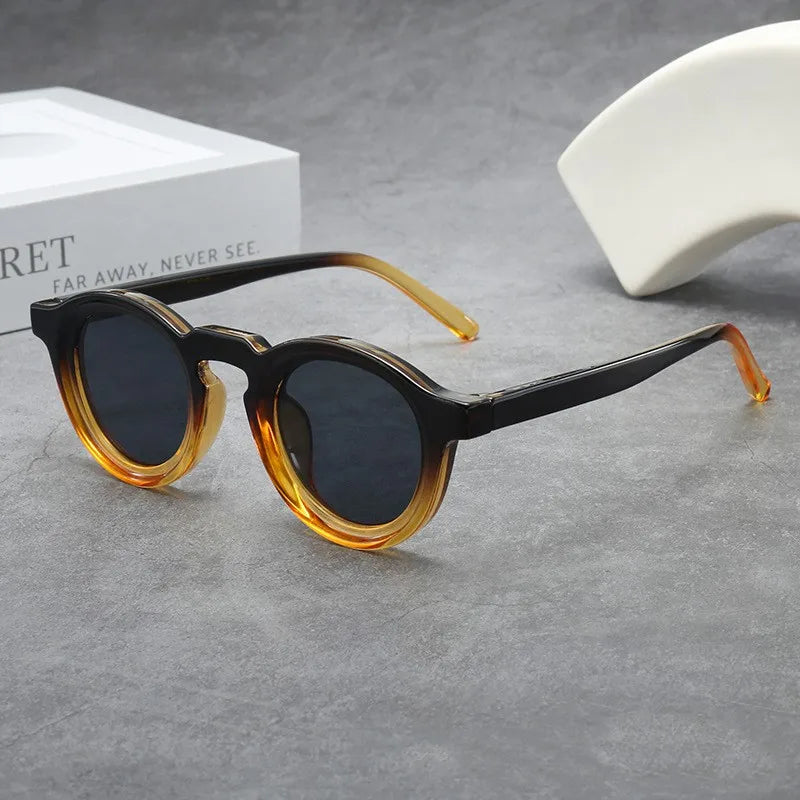 Halo Gradient Round Sunglasses
