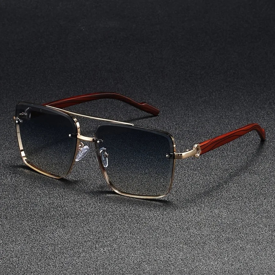 Beckett Square Wood Sunglasses