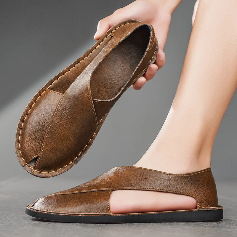 Halden Crosscut Leather Sandals