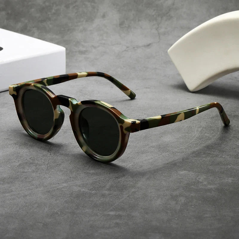 Halo Gradient Round Sunglasses
