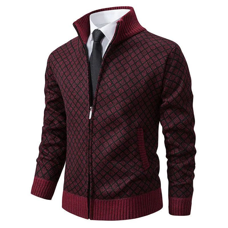 Caden Grid Knit Jacket