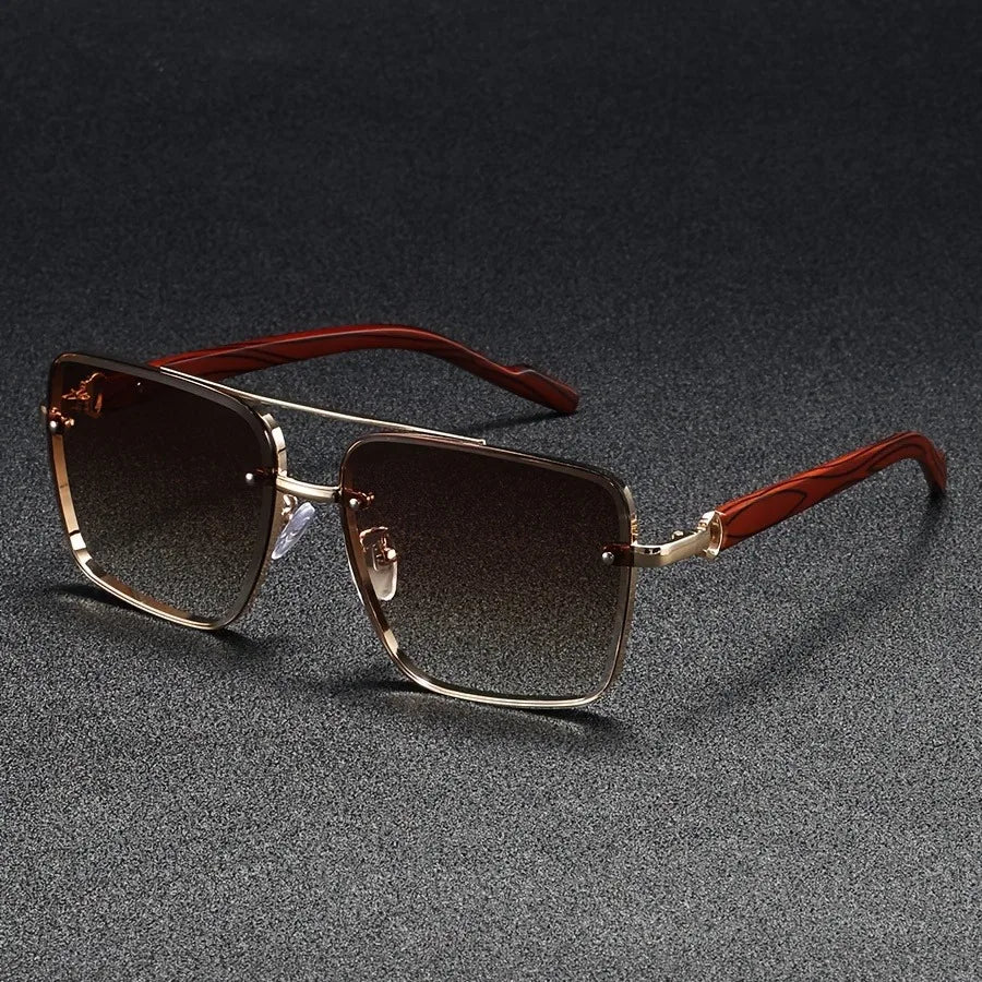 Beckett Square Wood Sunglasses