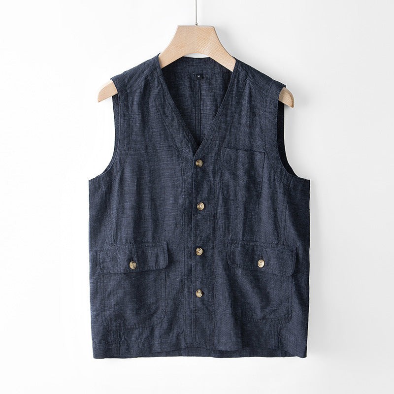 Haru Linen Vest