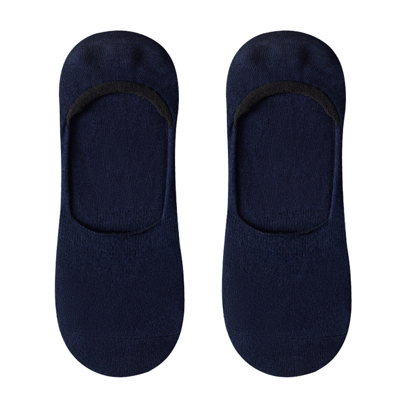 Mens Invisible Cotton Anti-Slip Socks