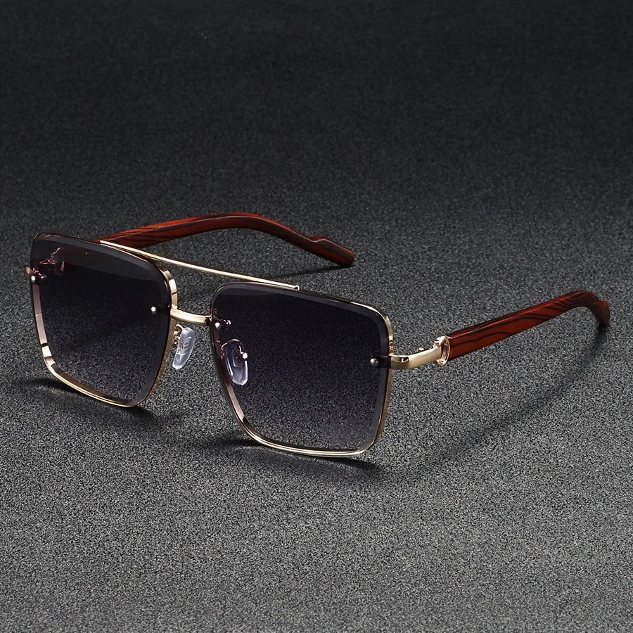Beckett Square Wood Sunglasses