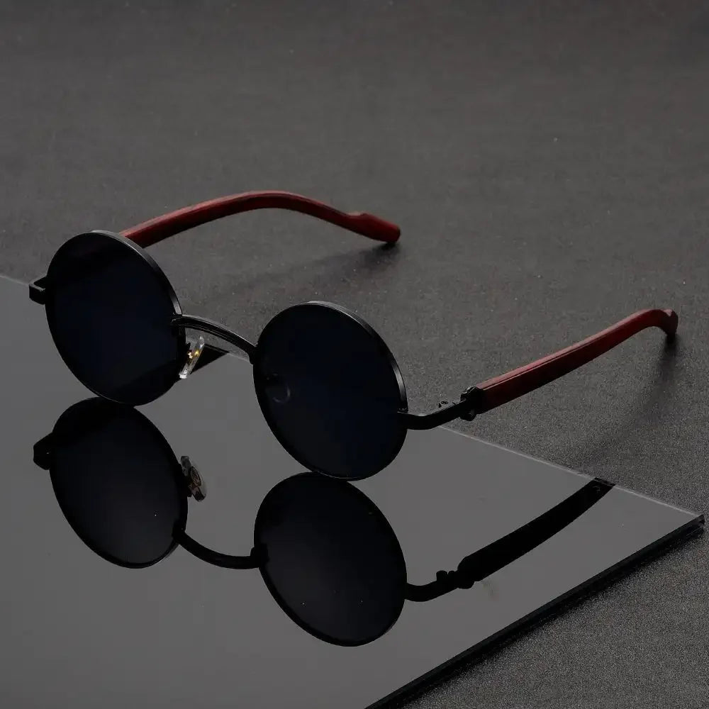 Venezia Round Wood Sunglasses