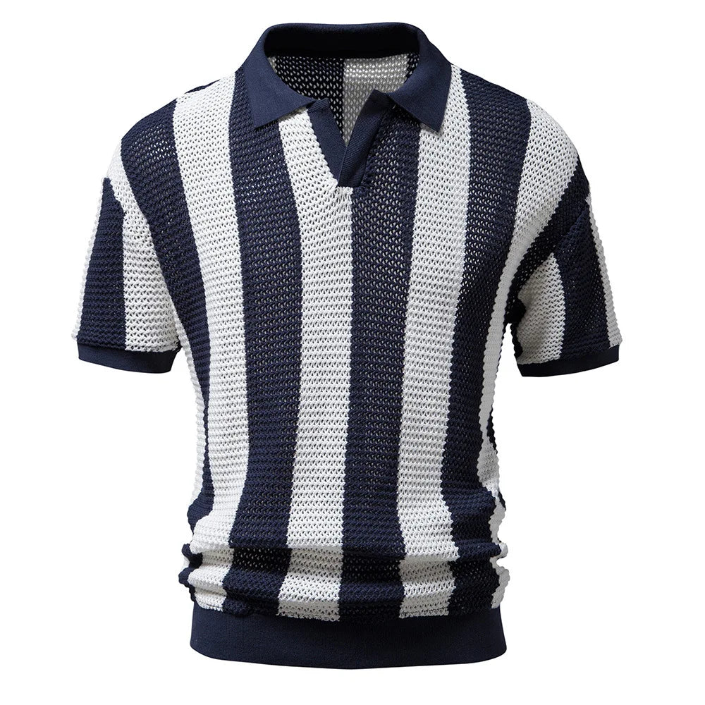 Henry Brook Stripe Polo