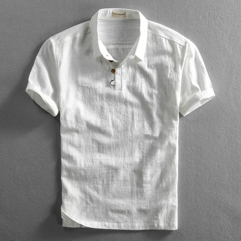 Haru Cotton Linen Polo
