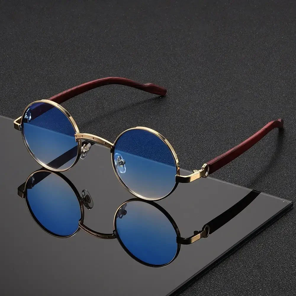 Venezia Round Wood Sunglasses