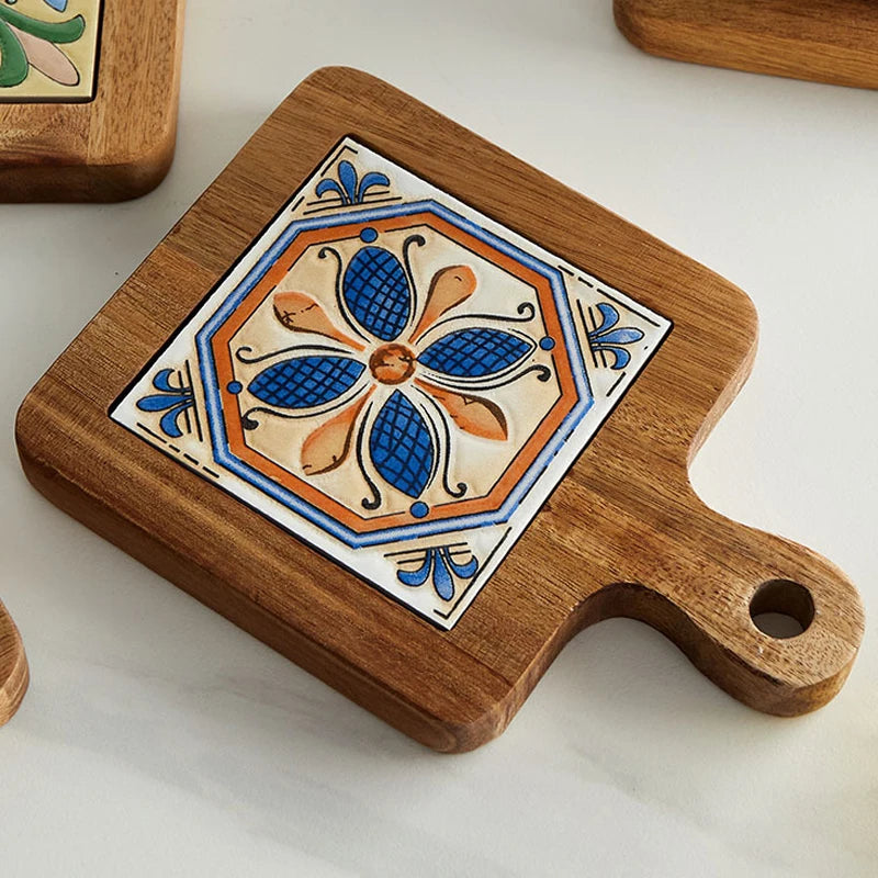 PrimeGrain Acacia Wood Trivets