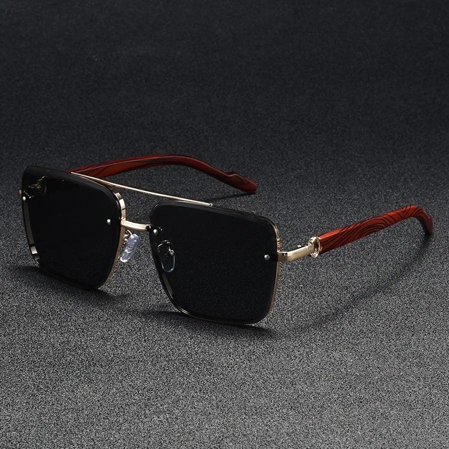 Beckett Square Wood Sunglasses