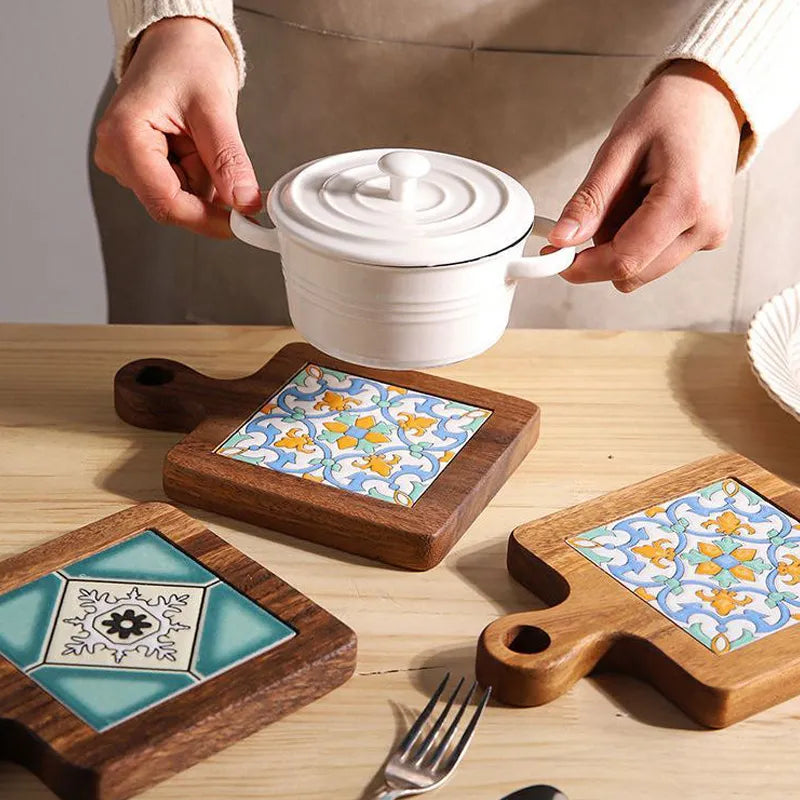 PrimeGrain Acacia Wood Trivets