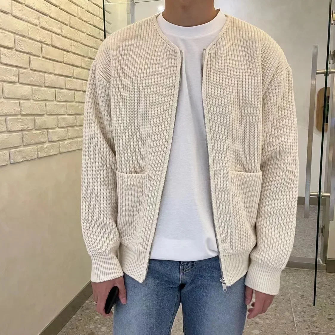 Lyndon Crew Knit Cardigan