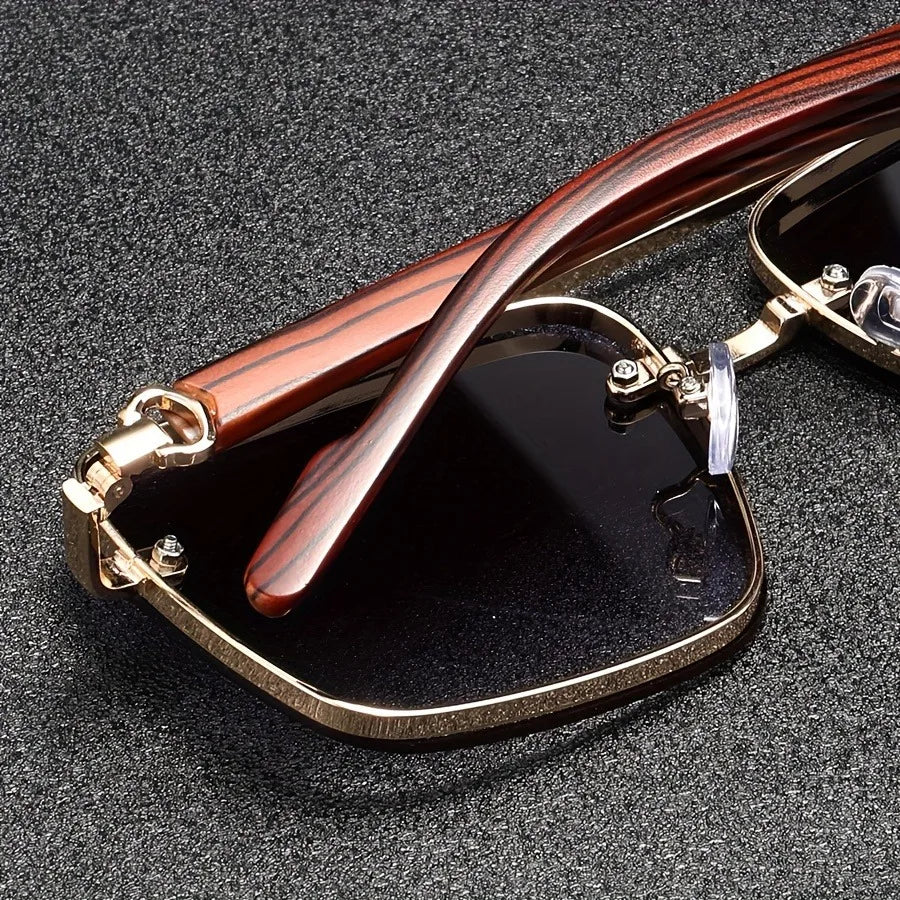 Beckett Square Wood Sunglasses