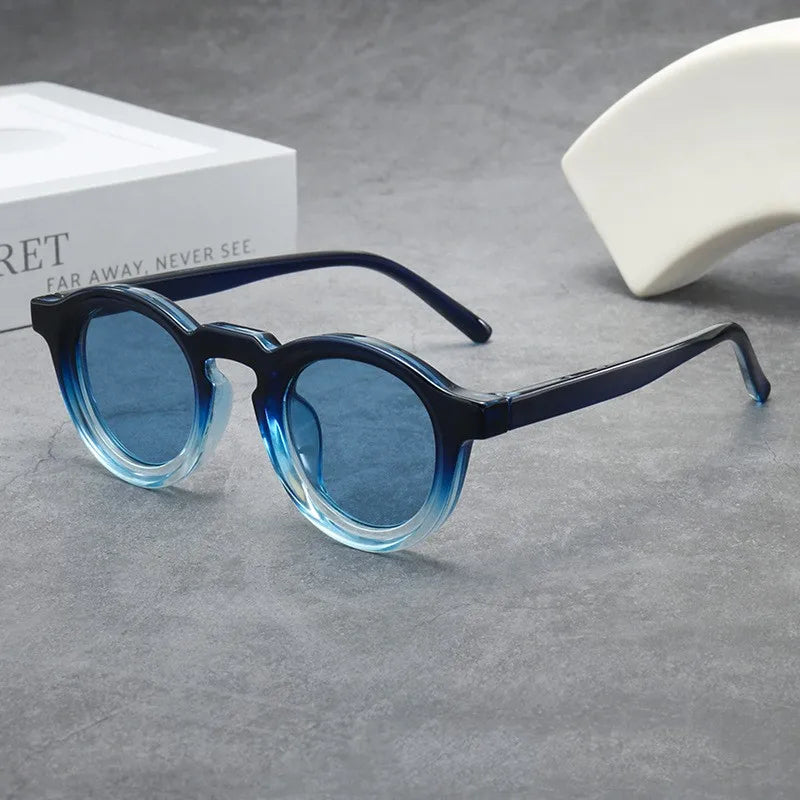 Halo Gradient Round Sunglasses