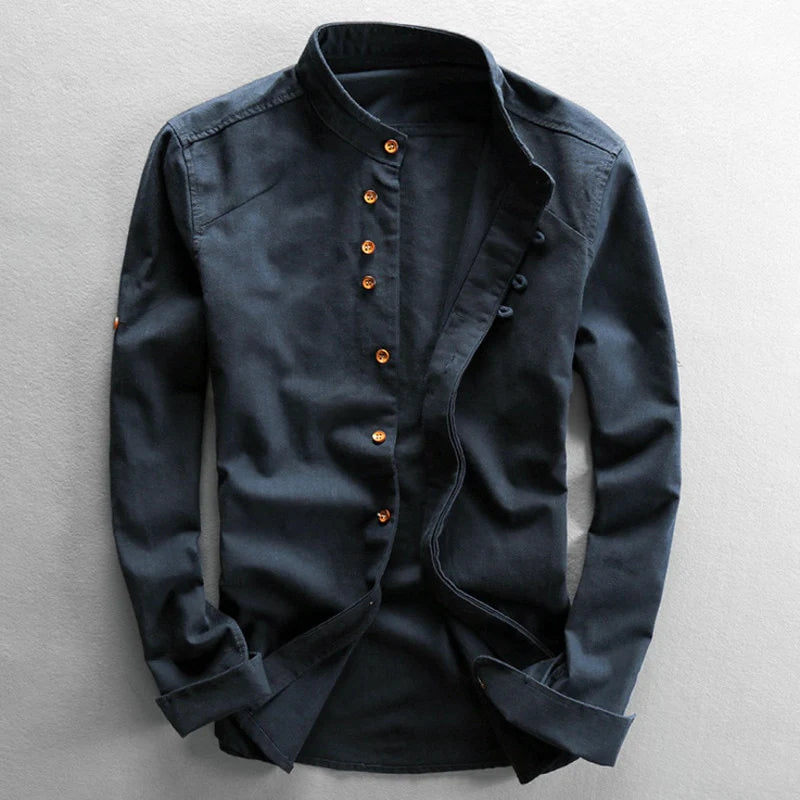 "Haruto" Japan Style Linen Button-Up