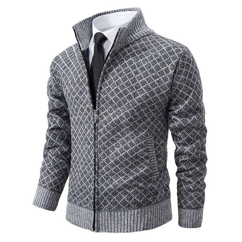 Caden Grid Knit Jacket