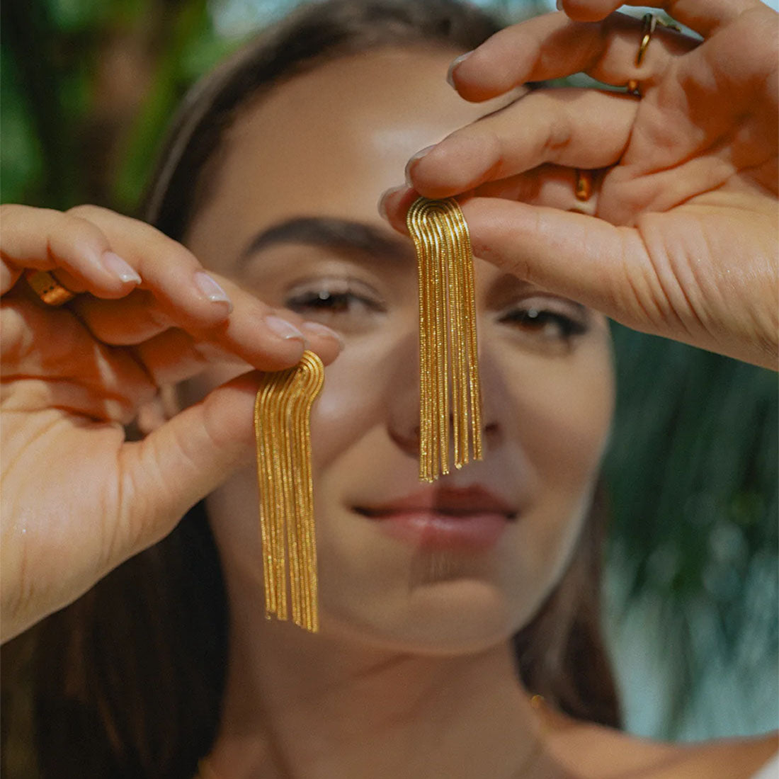 Statement String Earrings