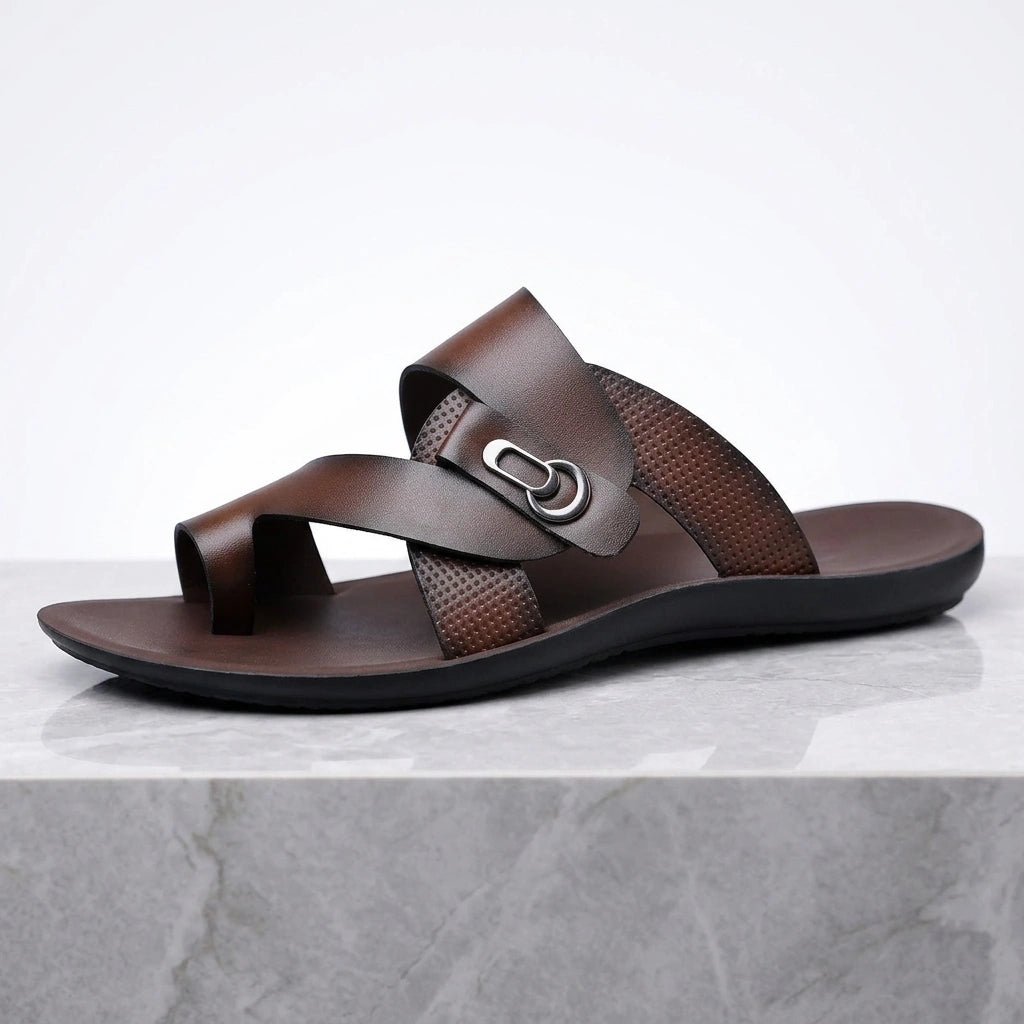 Riviera Crossover Leather Sandals