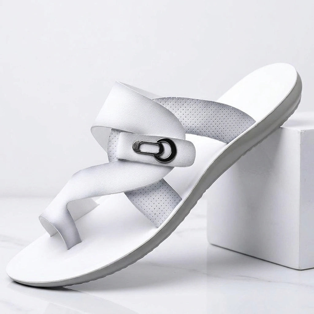Riviera Crossover Leather Sandals