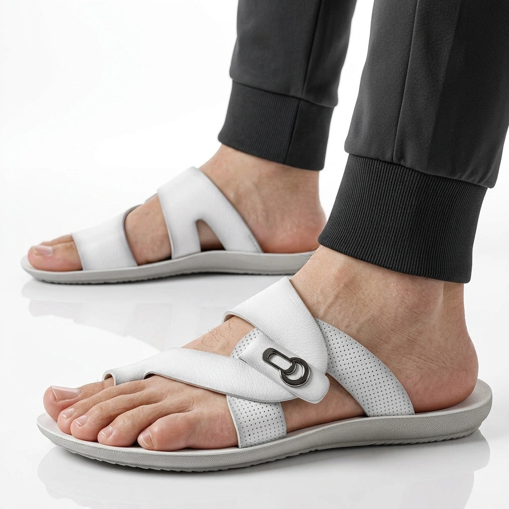 Riviera Crossover Leather Sandals